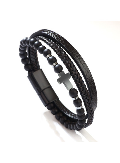 MOŠKA ZAPESTNICA - LUXURY CROSS ČRNA